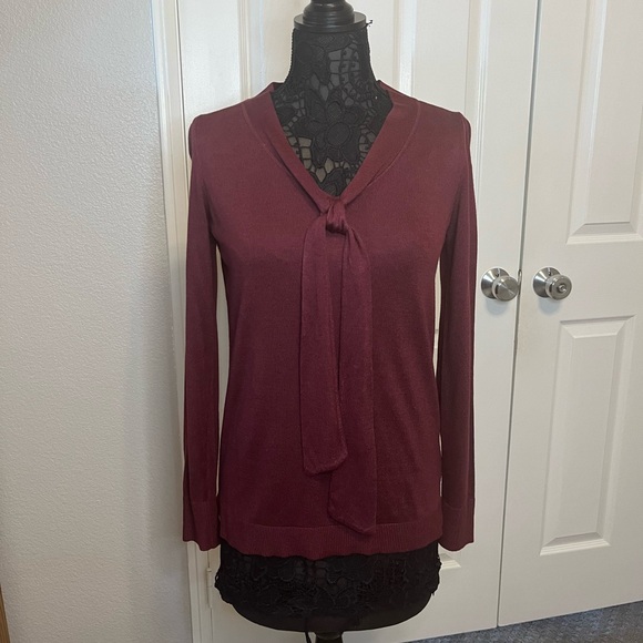 CWonder pullover, wine colored sweater. Size XS - Picture 2 of 8